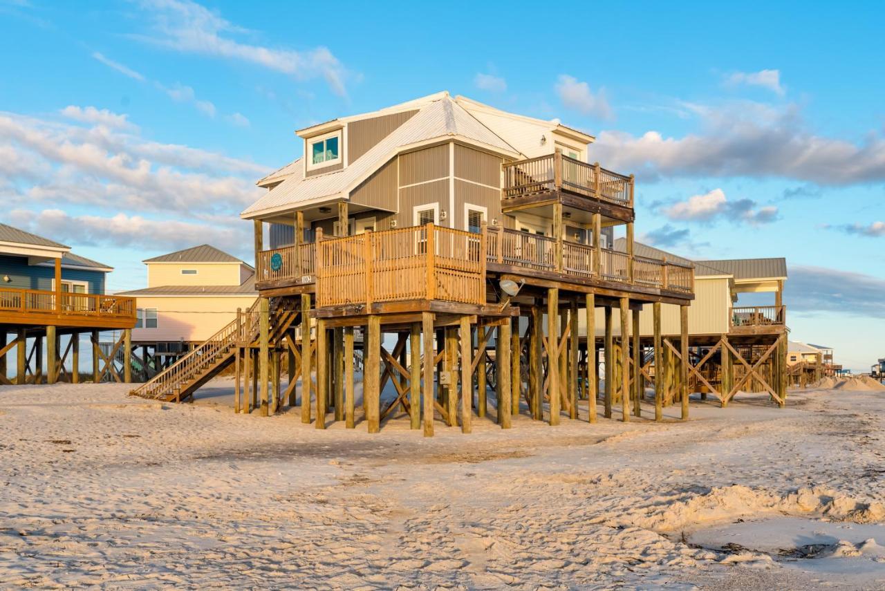 Strand Castle - Gulf Front! An Ideal Layout With Game Room, Small Private Pool, And Roof Top Crow'S Nest! Home Dauphin Island Luaran gambar