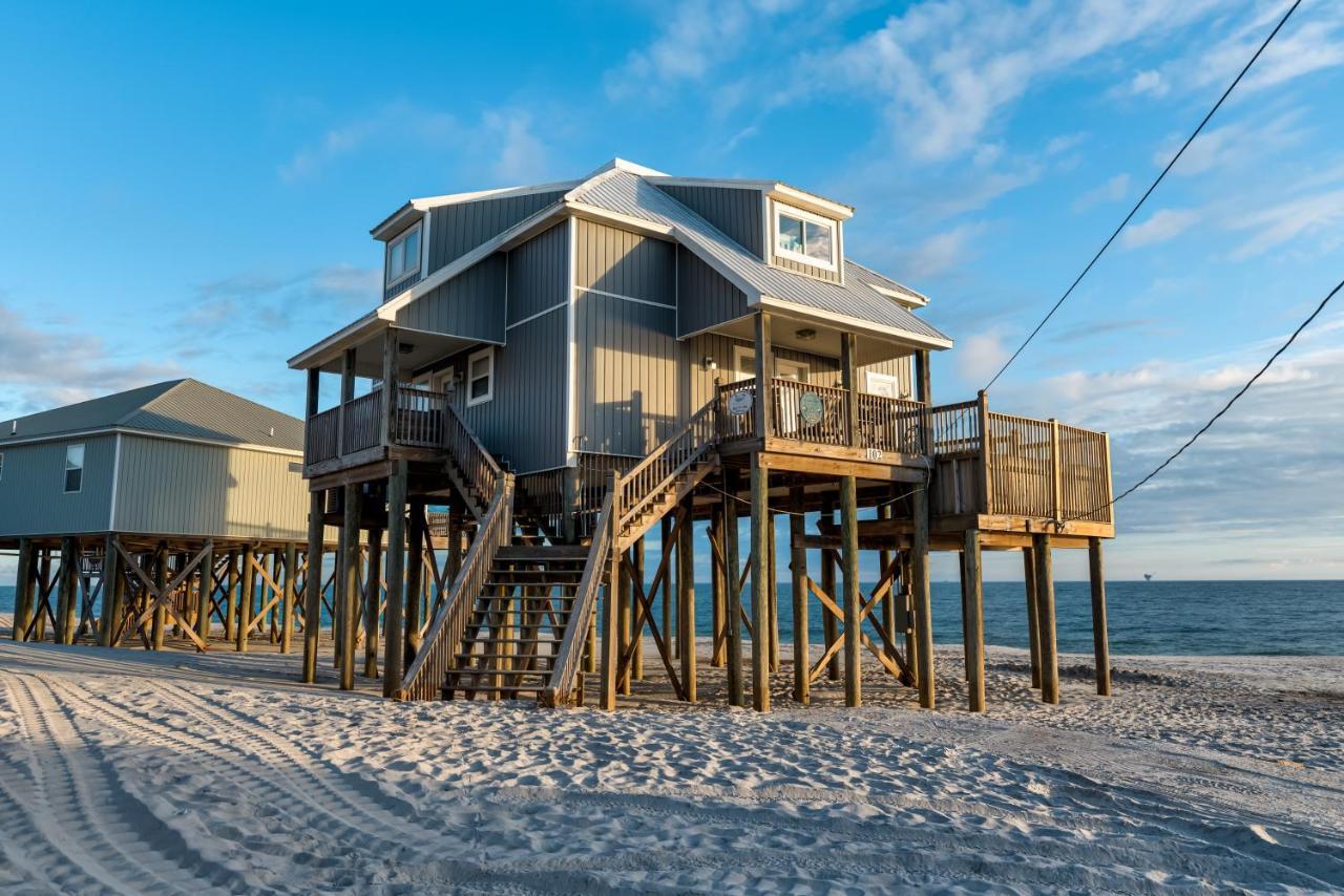 Strand Castle - Gulf Front! An Ideal Layout With Game Room, Small Private Pool, And Roof Top Crow'S Nest! Home Dauphin Island Luaran gambar